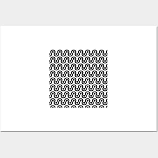 Black and White Pattern Posters and Art